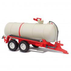 HO model : Red spreading tank trailer