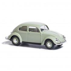 Vehículo modelismo HO: Volkswagen Beetle verde con ventana ovalada