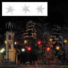 Décor ferroviaire - Trois étoiles de Noël