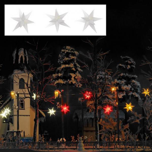 Décor ferroviaire - Trois étoiles de Noël - BUE5414