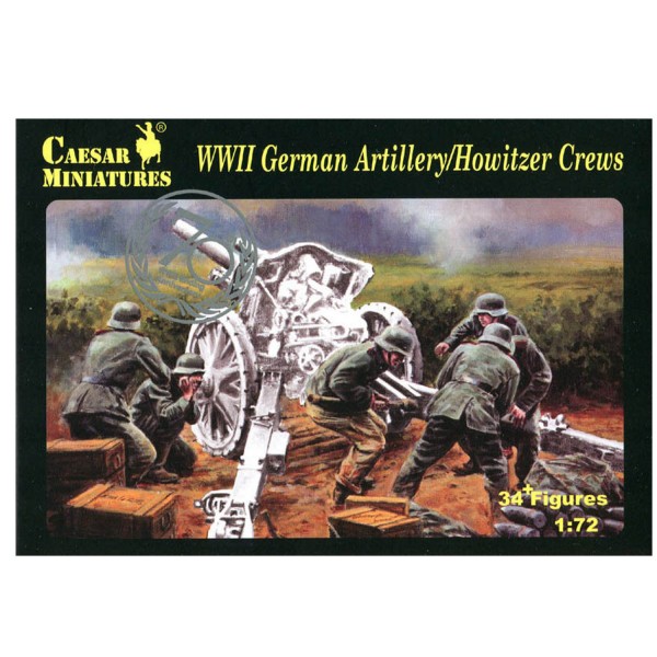 Figuren aus dem 2. Weltkrieg: Deutsche Artilleristen für Kanonen - CaesarMiniatures-CM084