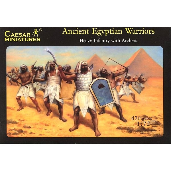 Figurines fantassins égyptiens du Nouvel Empire : 1300 à 1060 av. JC - Caesarminiatures-CM047