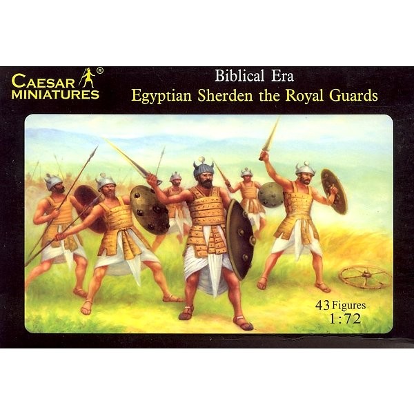 Figurines guerriers Sherden de la Garde royale égyptienne : Vers 1060 av. JC - Caesarminiatures-CM050