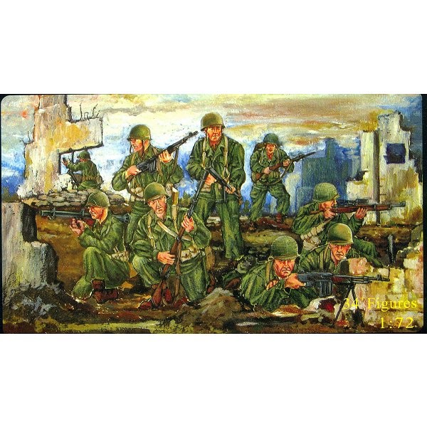 Figurines 2ème Guerre Mondiale : Infanterie US 1943-1945 - Caesarminiatures-CM071