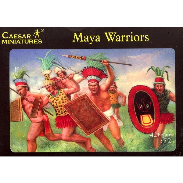 Figurines guerriers mayas XVIème siècle - Caesarminiatures-CM027