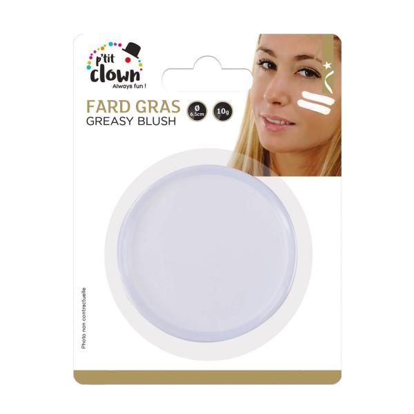 Fard gras - 6,5 cm - blanc  - RDLF-91014