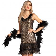 Disfraz de pavo real Charleston Flapper - Mujer