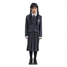 Disfraz de uniforme de Wednesday(TM) negro y gris - Niña