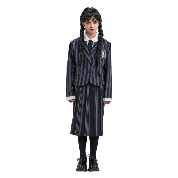 Disfraz de uniforme de Wednesday(TM) negro y gris - Niña - C4625-Parent