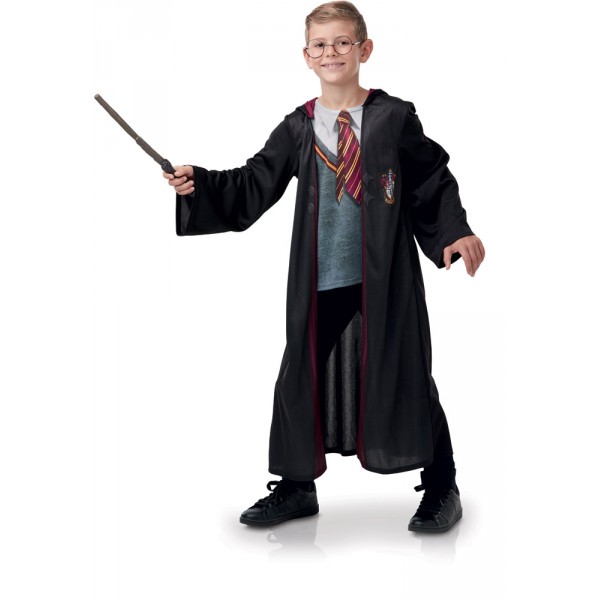 Disfraz de lujo de Harry Potter™ con varita y gafas - Niño - 155117-Parent