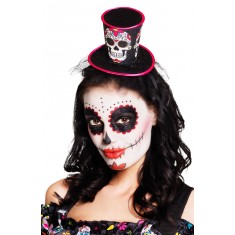  Diadema con Sombrero - Dia De Los Muertos