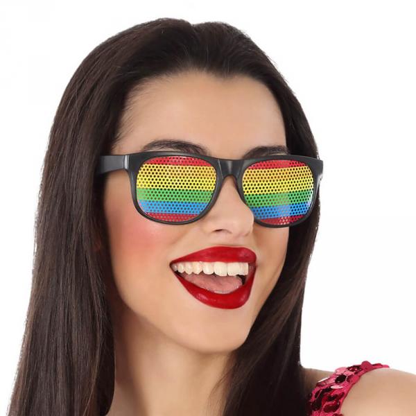 Gafas de rejilla multicolor - 63231