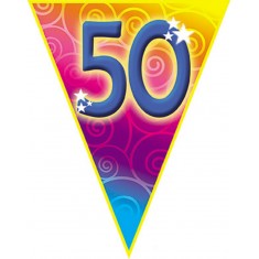 Guirnalda de cumpleaños - 50 años