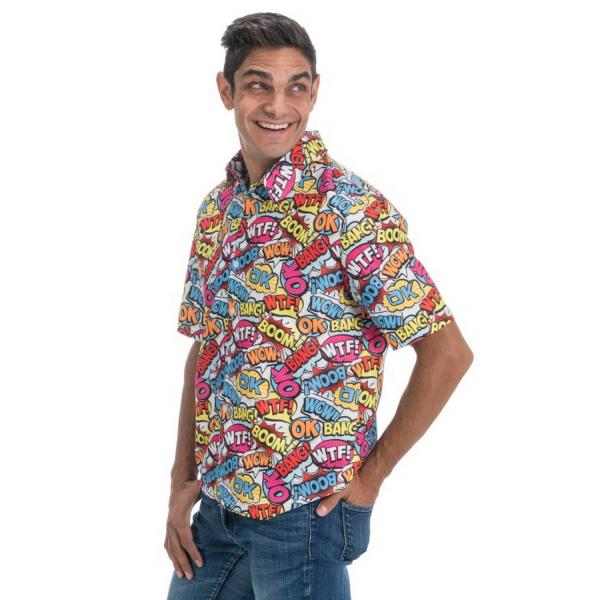 Camisa Año 90 Onomatopeyas - Hombre - Parent-C4649