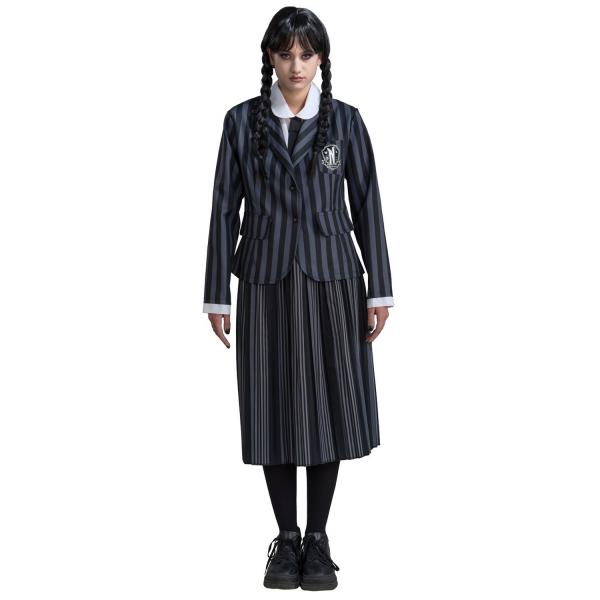 Disfraz de uniforme de Wednesday(TM) negro y gris - Mujer - C4625L-Parent