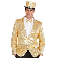 Showtime Chaqueta con lentejuelas - Hombre: Dorado