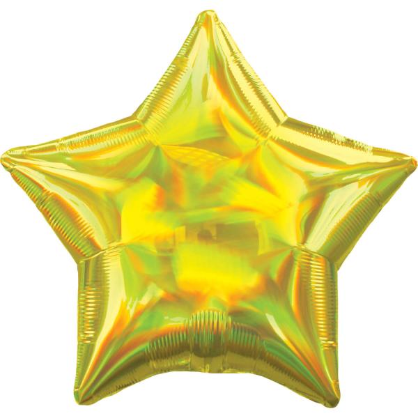 Globo estrella de aluminio 48 cm: Oro - 3926601