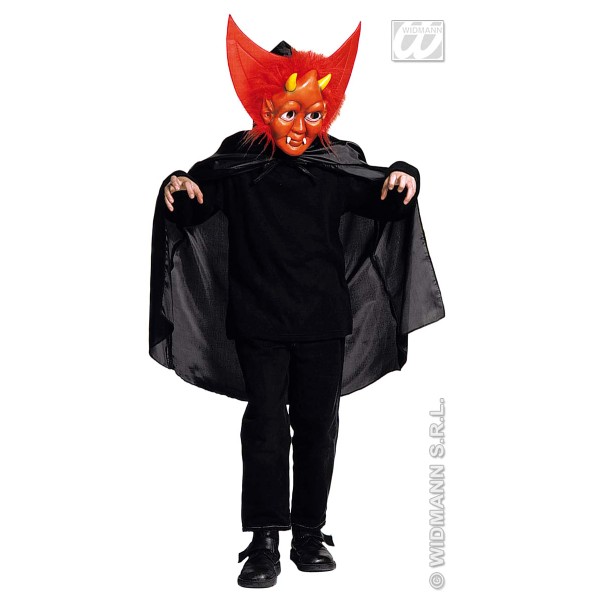 Capa y máscara del diablo - Niño - Accesorio de Halloween - 2679M_DIA