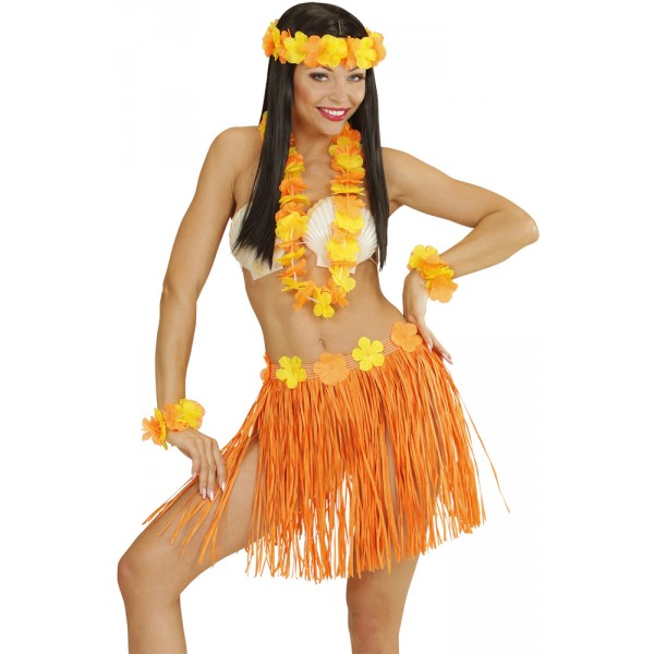 Kit Hawaii Naranja - Adulto - 24566