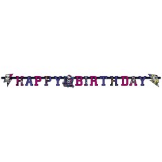 1 Banner con letras de feliz cumpleaños-Monster High™