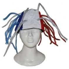 Sombrero de araña azul/blanco/rojo