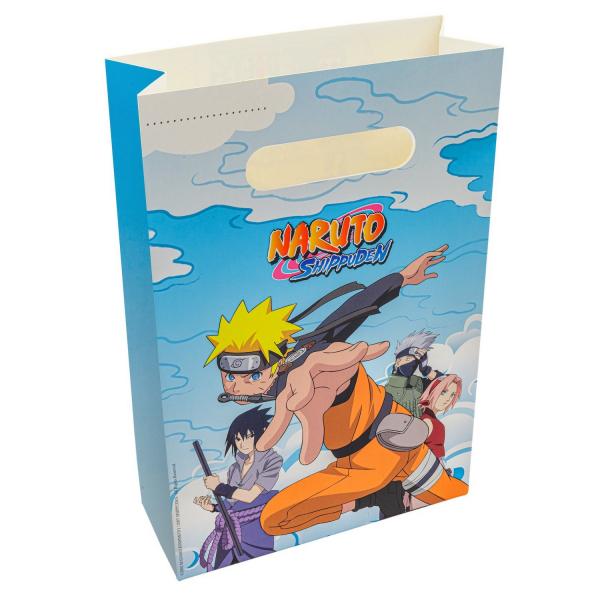 Bolsas de cumpleaños de papel - Naruto™ x 4 - 12811-NA