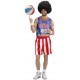 Miniature Disfraz de jugador de baloncesto de la NBA.