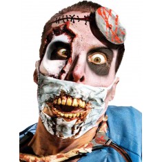 Máscara de cirujano con dentaduras postizas - Zombie