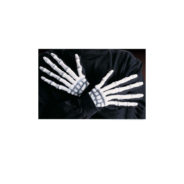 Guantes de esqueleto fosforescentes 3D para adultos - 8413F