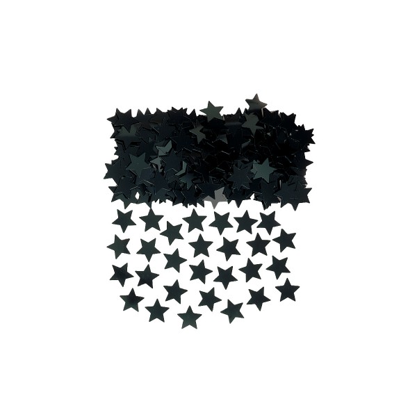 Confeti de mesa de estrellas negras - 37011-10