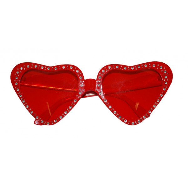 Gafas de corazón rojo - 60715