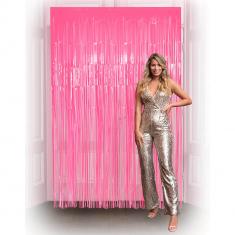 Cortina de aluminio 200 x 100 cm rosa neón