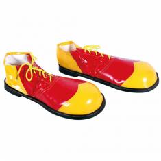 Zapatos de Payaso de Vinilo - Rojo y Amarillo