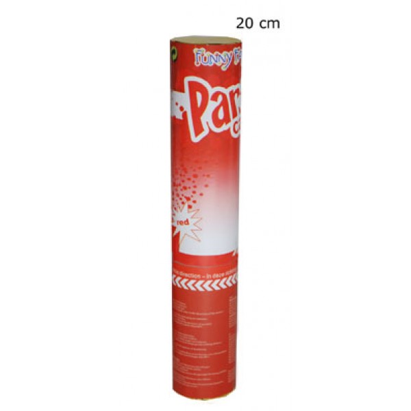 Cañón de confeti rojo - modelo pequeño - 66271