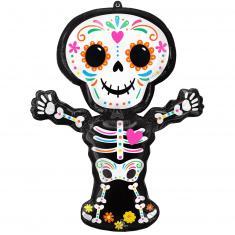 Globo Foil 86 cm - Dia de los Muertos Holográfico