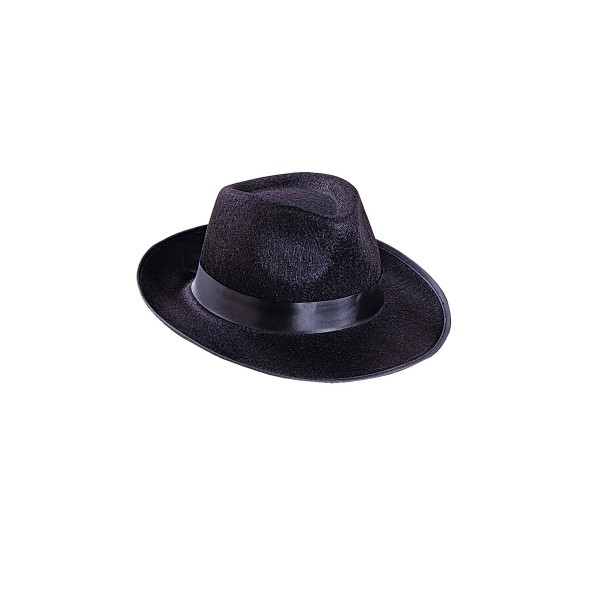 Sombrero de gángster negro - 2483S