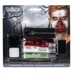 Kit de maquillaje con cremallera zombie