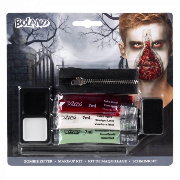 Kit de maquillaje con cremallera zombie - 45095