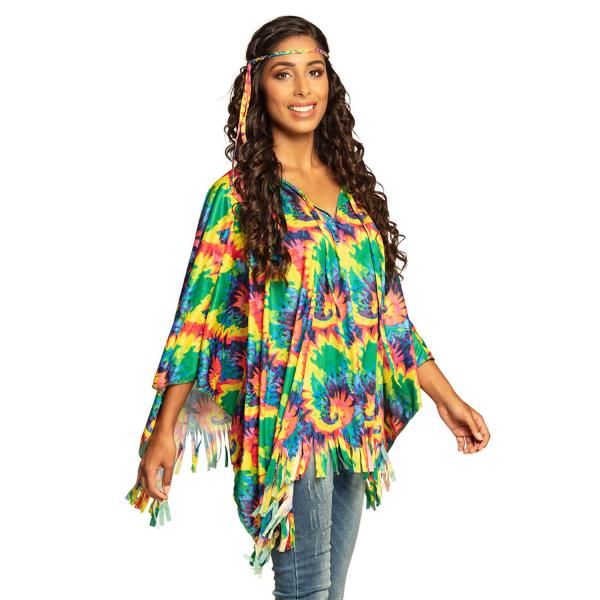 Poncho hippie con diadema - Mujer - 83886