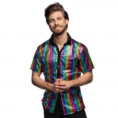 Camisa Disco Diamond Rainbow - Hombre