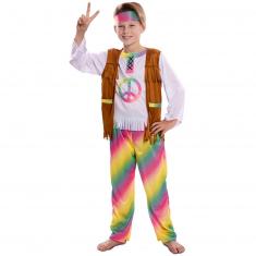 Disfraz de Hippie Arcoíris - Niño