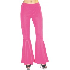 Pantalón Pata de Elefante - Hippie / Disco - Rosa - Mujer
