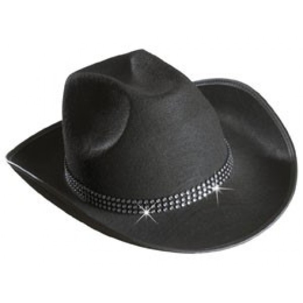 Sombrero de vaquero con diamantes de imitación - 2488C