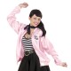 Miniature Disfraz de chaqueta de dama rosa de 50'