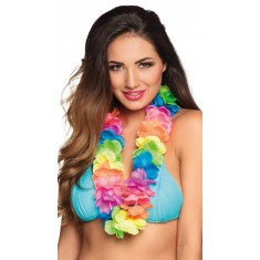 Collar hawaiano Ohana de lujo multicolor