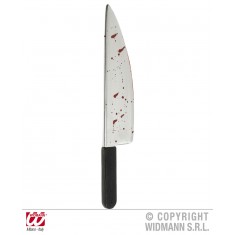 Cuchillo ensangrentado (longitud 48,5 cm)