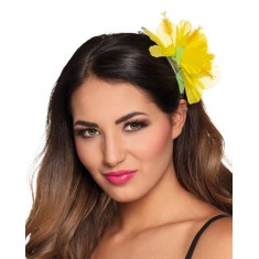 Pinza para el pelo de hibisco amarillo - Accesorio