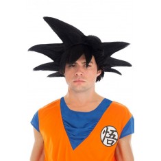 Peluca Goku Saiyan™ Negra - Dragon Ball Z™ - Adulto