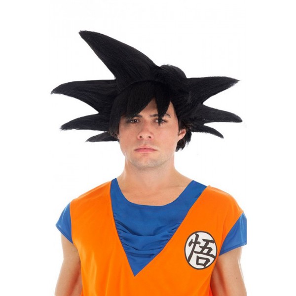 Peluca Goku Saiyan™ Negra - Dragon Ball Z™ - Adulto - C4410