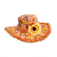 Sombrero Hippie Girasol Ibiza - Naranja